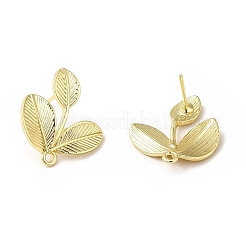 Rack Plating Alloy Stud Earring Findings&nbsp;PALLOY-K256-30LG
