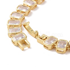 Clear Cubic Zirconia Tennis Bracelet&nbsp;BJEW-E015-02G