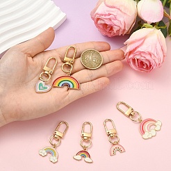 6Pcs Alloy Enamel Pendant Decorations&nbsp;HJEW-YW00233