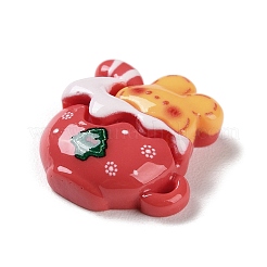 Christmas Theme Opaque Resin Cabochons&nbsp;RESI-F053-B04