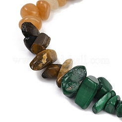 Chakra Natural Mixed Gemstone Chips Stretch Bracelets for Women&nbsp;BJEW-JB11633-01