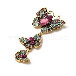 Creative Long Alloy Triple Butterfly Brooch&nbsp;PW-WG59366-02