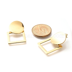 304 Stainless Steel Stud Earrings&nbsp;EJEW-R012-01G