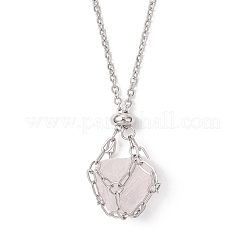 304 Stainless Steel Macrame Pouch Necklace Making for Gemstone Nuggets&nbsp;NJEW-JN05522-02
