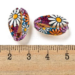 Printed Natural Shell Beads&nbsp;BSHE-G037-01H