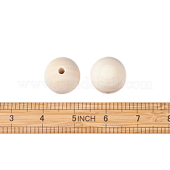 Round Unfinished Wood Beads&nbsp;WOOD-TA0001-07-LF