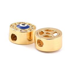 Brass Micro Pave Clear Cubic Zirconia Beads&nbsp;ZIRC-Z017-02G
