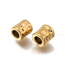 Hammered Textured 304 Stainless Steel Spacer Beads&nbsp;STAS-L315-073A-G01