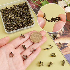 100Pcs Brass Clip-on Earring Findings&nbsp;FIND-PH0002-54A