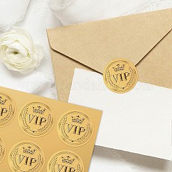 34 Sheets Self Adhesive Gold Foil Embossed Stickers&nbsp;DIY-WH0509-076