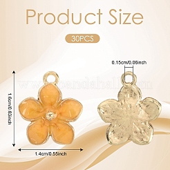30Pcs Alloy Enamel Pendants&nbsp;ENAM-YW0005-92