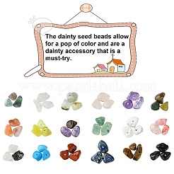 DIY Natural & Synthetic Mixed Stone Chips Jewelry Set Making Kit&nbsp;DIY-FS0005-87