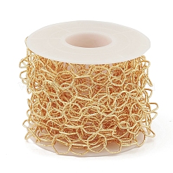 Brass Textured Hexagon Link Chains&nbsp;CHC-M025-33G