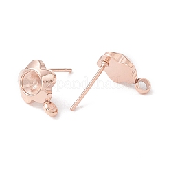 304 Stainless Steel Stud Earring Findings&nbsp;STAS-P308-04RG