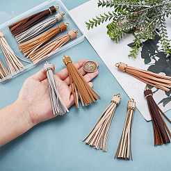 12Pcs 6 Colors Imitation Leather Tassel Big Pendants Decorations&nbsp;FIND-PH0024-17