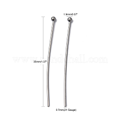 Tarnish Resistant 304 Stainless Steel Ball Head pins&nbsp;STAS-M010-35mm-01