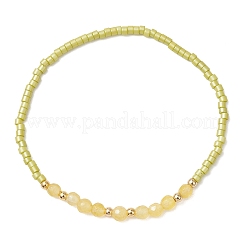 12Pcs Glass Seed Bead & Natural Mixed Gemstone Beads Bracelets for Women&nbsp;BJEW-MZ00311