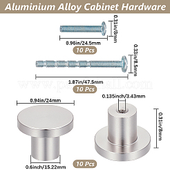 10 Sets Aluminium Alloy Cabinet Hardware&nbsp;FIND-GF0007-67P