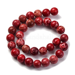 Dyed Natural Regalite/Imperial Jasper/Sea Sediment Jasper Beads Strands&nbsp;G-B124-C02-12