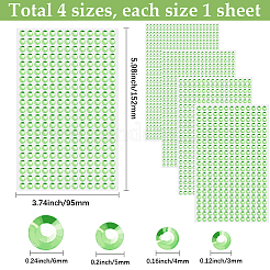 4 Sheets 4 Styles Acrylic Imitation Pearl Stickers Paper Sheets for Craft&nbsp;DIY-SP0002-64C