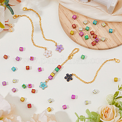 Flower Alloy Enamel Pendant Decorations&nbsp;HJEW-AB00733