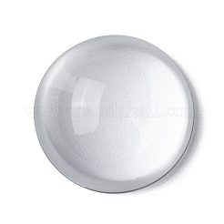 Transparent Half Round Glass Cabochons&nbsp;X-GGLA-R027-25mm