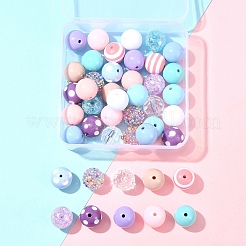 DIY Round Acrylic & Resin Jewelry Making Findings Kits&nbsp;DIY-FS0007-63