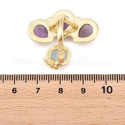 Natural Amethyst & Natural Aquamarine Cuff Rings&nbsp;GG-G001-03G-05