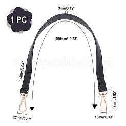 PU Imitation Leather Bag Handles&nbsp;DIY-WH0185-48B