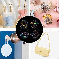16Pcs 4 Style Transparent Acrylic Pendants&nbsp;FIND-NB0002-58