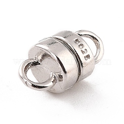 Anti-Tarnish Rhodium Plated 925 Sterling Silver Magnetic Clasps&nbsp;STER-A001-01P