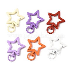 10Pcs Spray Painted Alloy Swivel Snap Hook Clasps&nbsp;FIND-FS0004-55