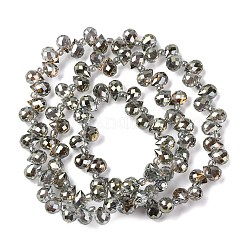 Transparent Electroplate Glass Beads Strands&nbsp;EGLA-F152A-FR05