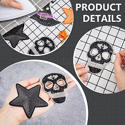 Sequin Felt & PET Bowknots&nbsp;DIY-PH0030-38