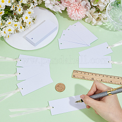 50Pcs Blank Rectangle White Paper Gift Tags&nbsp;CDIS-CN0001-03B
