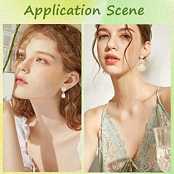 40Pcs Brass Stud Earrings Findings&nbsp;KK-SC0006-87G