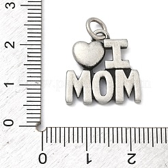 Mother's Day 304 Stainless Steel Pendants&nbsp;STAS-C171-01B-AS
