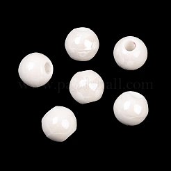 Glazed Porcelain Round Beads&nbsp;PORC-S489-8mm-01