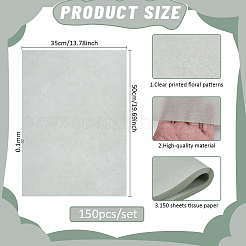 150Pcs Gift Wrapping Paper&nbsp;DIY-BC0018-06