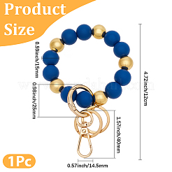 1Pc Zinc Alloy & Silicone Mobile Phone Straps&nbsp;HJEW-PA0001-01B