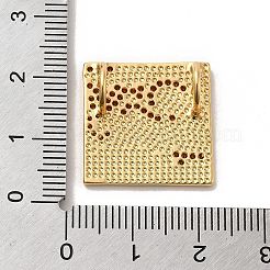 Brass Micro Pave Cubic Zirconia Pendants with Enamel&nbsp;KK-H458-07G-01