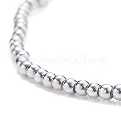 Glass Round Beaded Stretch Bracelet for Women&nbsp;BJEW-JB07911-05