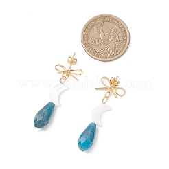 Brass Dangle Stud Earrings&nbsp;EJEW-JE06913