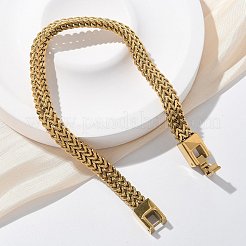 304 Stainless Steel Wheat Chain Bracelets for Women Men&nbsp;STAS-N117-02G