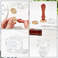 2Pcs 2 Styles Brass Stamp Heads&nbsp;DIY-CP0007-67