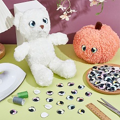24 Pairs 12 Colors Felt Craft Doll Eye&nbsp;PATC-NB0001-60