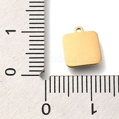 Ion Plating(IP) 304 Stainless Steel Sequins Enamel Charms&nbsp;STAS-P371-076G