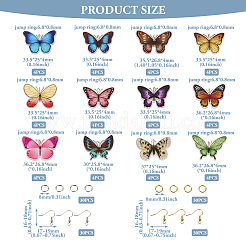 DIY Butterfly Earring Making Kit&nbsp;DIY-TA0006-02