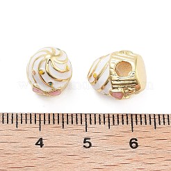 Cake Rack Plating Brass Enamel Beads&nbsp;KK-G512-02G