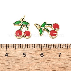 Brass Enamel Charms&nbsp;KK-L237-029G-02
